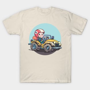 girl in an SUV ready to drive T-Shirt